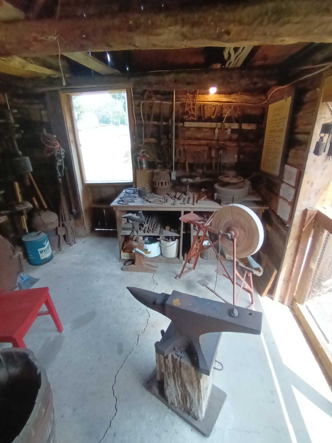 Pioneer Log Village blacksmith shop