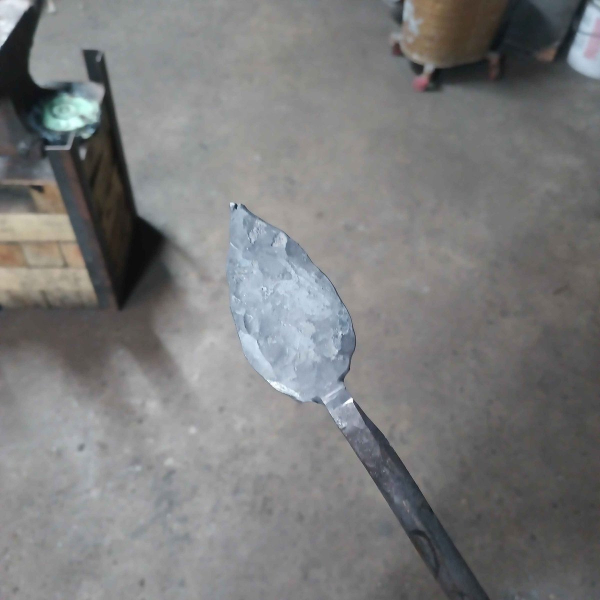 Hand-forged piece