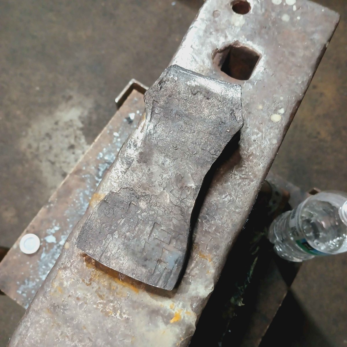 Hand-forged piece